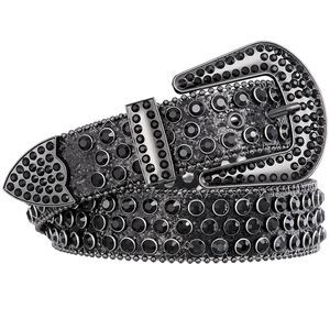 Men Women Rhinestone Belt Bling Shining Diamond Cowgirl Cowboy Western Studded😁